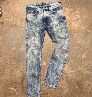 True Religion Rocco Relaxed Skinny Acid Wash Jeans